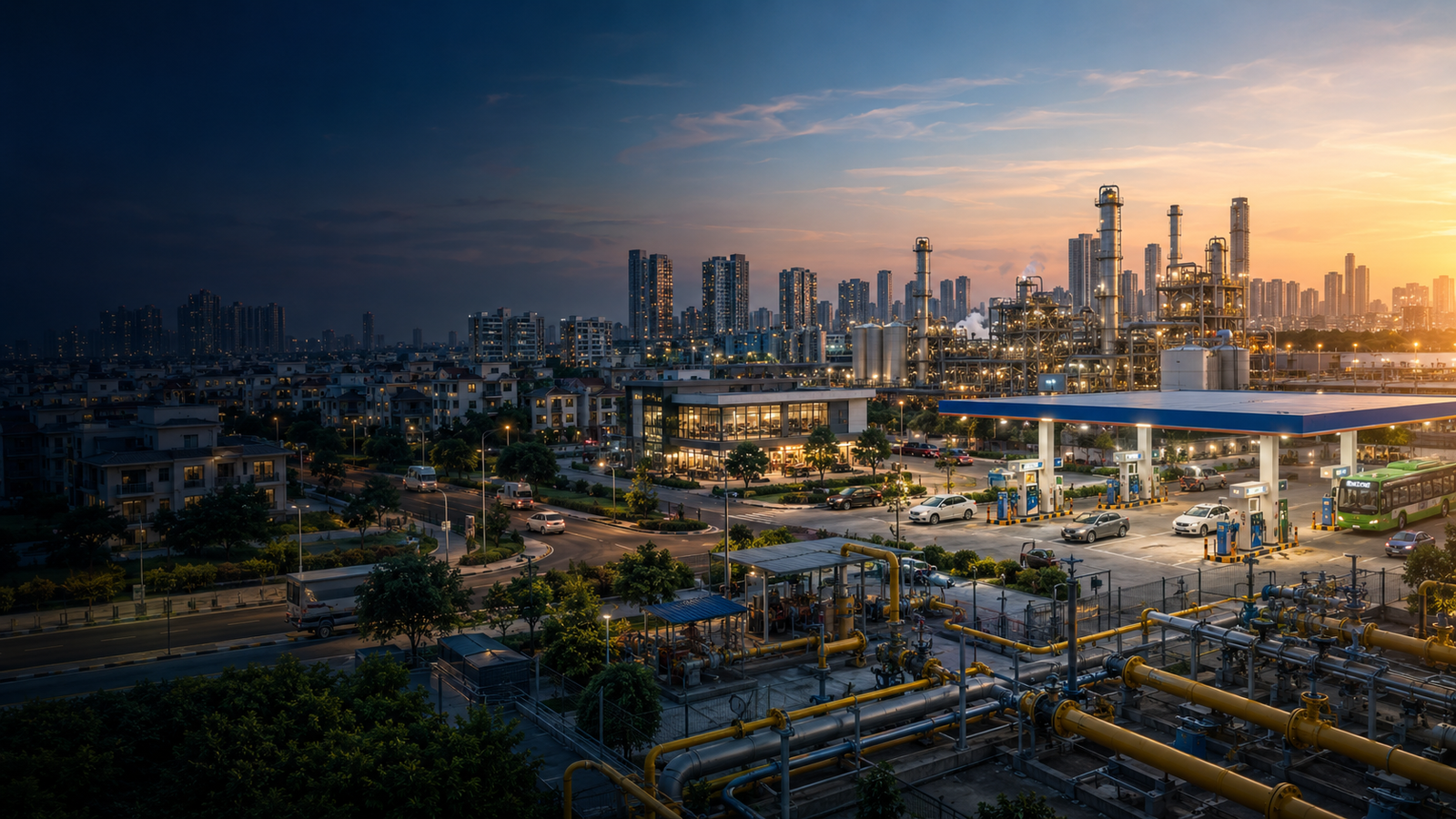 FIMPS CGD360 Solutions city gas distribution infrastructure with PNG, CNG, industrial and urban gas networks