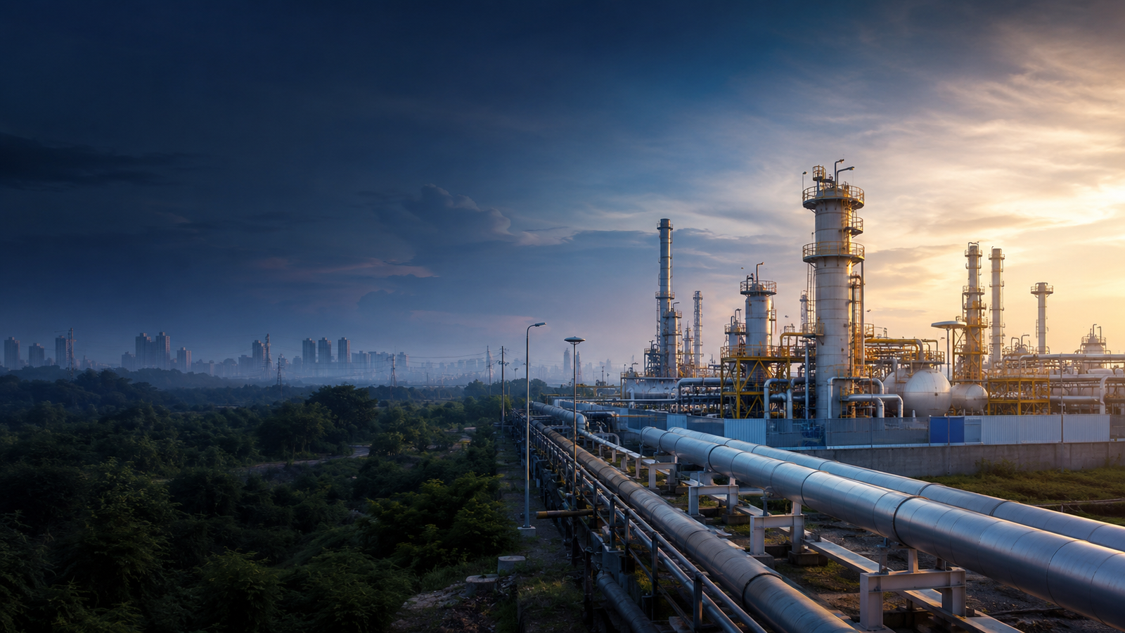 FIMPS Energy Solutions — modern Indian energy infrastructure, gas pipelines and industrial energy facilities